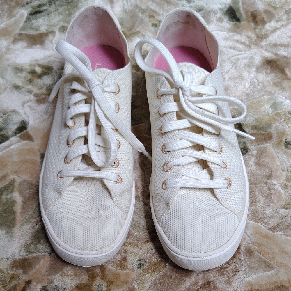 Women's LL Bean Casual Canvas Sneakers - Off White